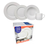 SET DE VAJILLA 16 PZA LINEA CIRCLES BLANCO