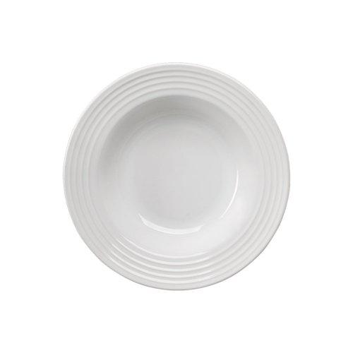 EMBOSS CIRCLES PLATO HONDO 21.5 CM BLANCO