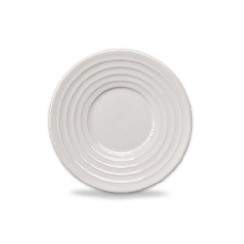 EMBOSS CIRCLES PLATO PARA TAZA 16 CM BLANCO