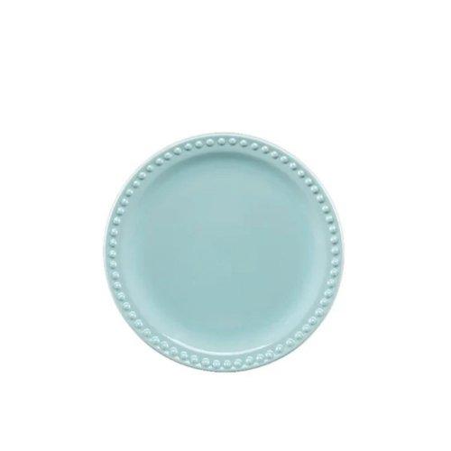 EMBOSS MAUVE PLATO POSTRE BABY TURQUESA