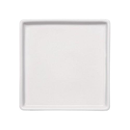 AMERICANA PLATO PLAYO CUADRADO 26 CM BLANCO