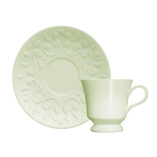 TASSEL TAZA DE TE CON PLATO 190 ML VERDE