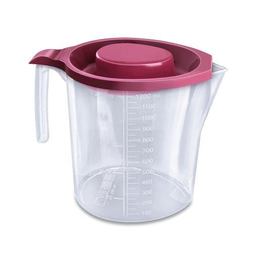 JARRA CON MEDIDOR TRANSPARENTE 1.2 L T/BORDO