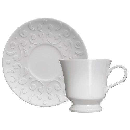 TASSEL TAZA DE TE CON PLATO 190 ML BLANCO