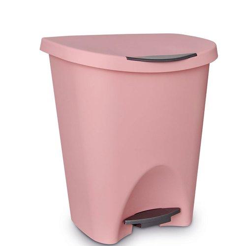 CESTO DE RESIDUOS C/PEDAL 15 L ROSA