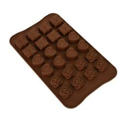 MOLDE SILICONA PARA CHOCOLATE 24 BOMBONES 