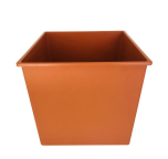 MACETA CUBO 25x25 CM BARRO