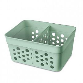 ORGANIZADOR 2 DIV. VERDE 12x9x6 CM
