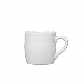 EMBOSS CIRCLES JARRO MUG 250ML BLANCO