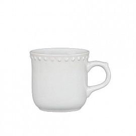 EMBOSS MAUVE PLATO Y TAZA BLANCO