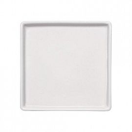 AMERICANA PLATO PAN CUADRADO 16 CM BLANCO