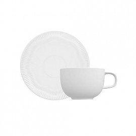 SHELL TAZA DE TE CON PLATO 235 ML BLANCO