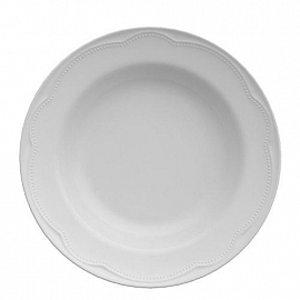 COTTAGE PLATO HONDO 23 CM BLANCO