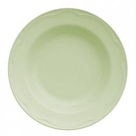 COTTAGE PLATO HONDO 23 CM VERDE