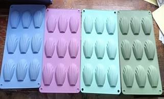 MOLDE SILICONA PARA 9 MASITAS FORMA OSTRAS