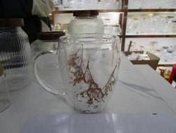 TAZA DOBLE VIDRIO 350ML DECORADA
